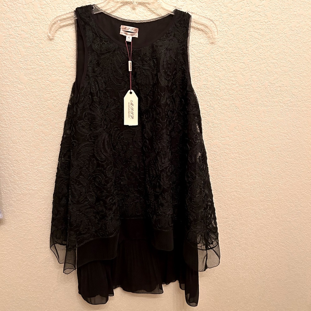 🍀 NWT Max Studio Layer Swing Dress size XS